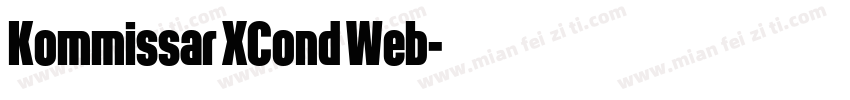 Kommissar XCond Web字体转换